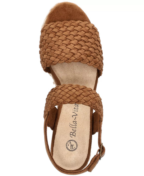 Bella Vita Women's  Brown Mariella Espadrille Wedge Heeled Sandals |  Bella Vita in Lebanon