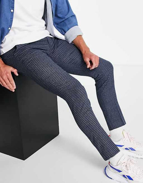 ASOS DESIGN  Men's Navy Blue Trouser ANF2381