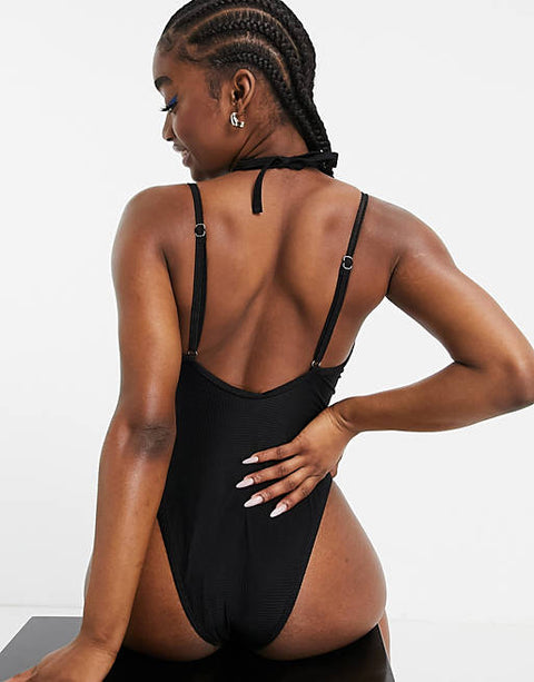 Public Desire Women's Black Swimsuit AMF152 (MK19) shr