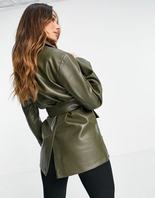 Asos Design Women's Khaki Jacket ANF75 (AN57)(zone 2)