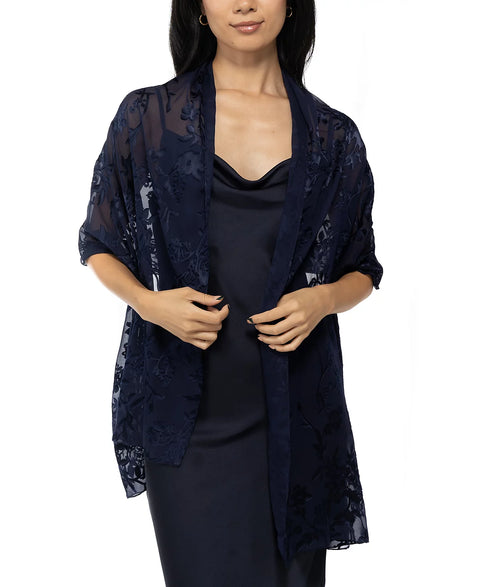 I.N.C. International Concepts Women's Navy Floral Evening Wrap | I.N.C. International Concepts In Lebanon