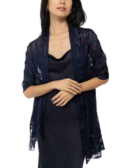 I.N.C. International Concepts Women's Navy Floral Evening Wrap | I.N.C. International Concepts In Lebanon