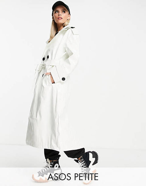 Asos Design Women's White Coat 11622631 ANF153 (AN63)(zone2)