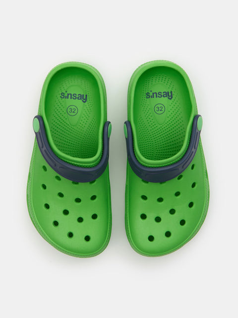 Sinsay Boy's Green Clog Heel Strap Slipper|Sinsay In Lebanon