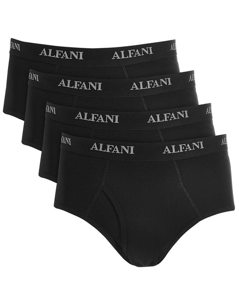Alfani Men's Black 4-Pk Moisture-Wicking Cotton Briefs  | Alfani In Lebanon