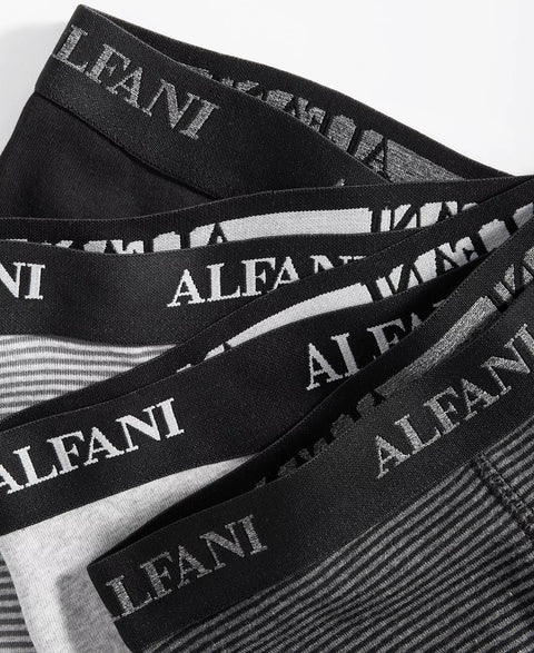 Alfani Men's Black Gray 4-Pk. Moisture-Wicking Cotton Boxer Briefs | Alfani In Lebanon