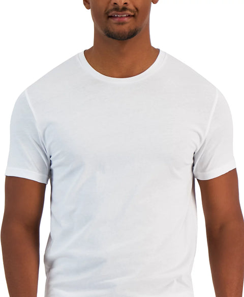 Alfani Men's White 4-Pk. Classic-Fit Solid Cotton Undershirts | Alfani In Lebanon