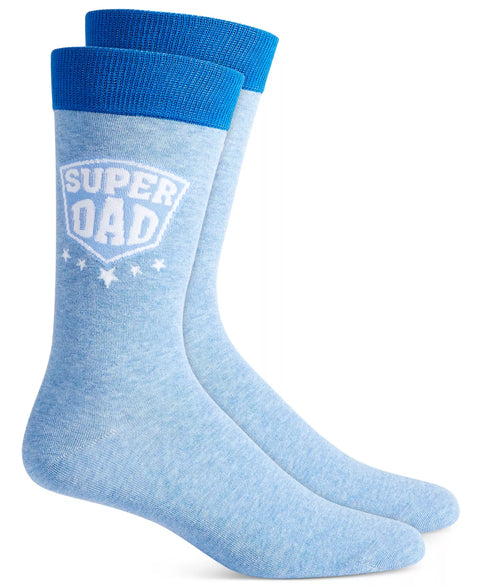 Club Room Men's Blue White Super Dad Crew Socks | Club Room in Lebanon