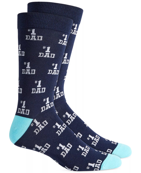 Club Room Men's Navy #1 Dad Crew Socks | Club Room in Lebanon