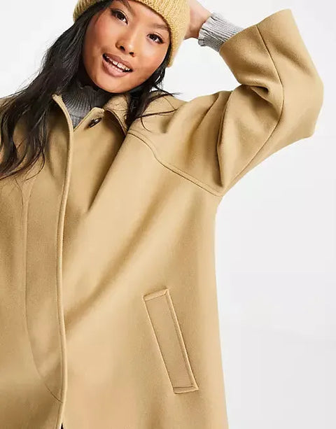 Asos Design Women's Beige Coat ANF1616