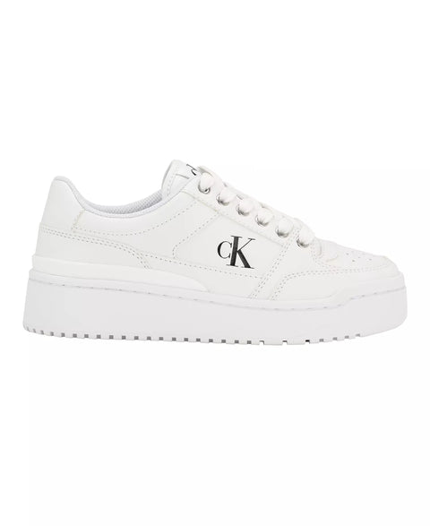 Calvin Klein Women's White Alondra Casual Lace-Up Platform Sneaker | Calvin Klein In Lebanon
