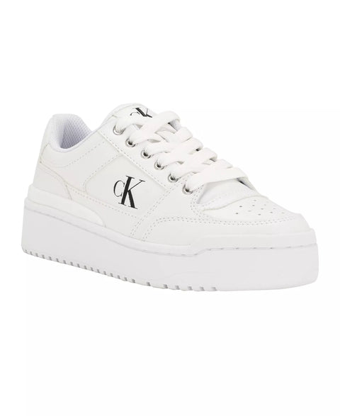 Calvin Klein Women's White Alondra Casual Lace-Up Platform Sneaker | Calvin Klein In Lebanon