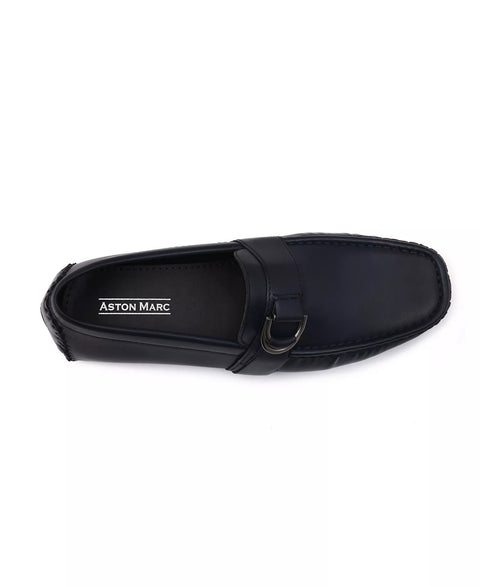 Aston Marc Men's Navy Charter Side Buckle Loafers | Aston Marc In Lebanon