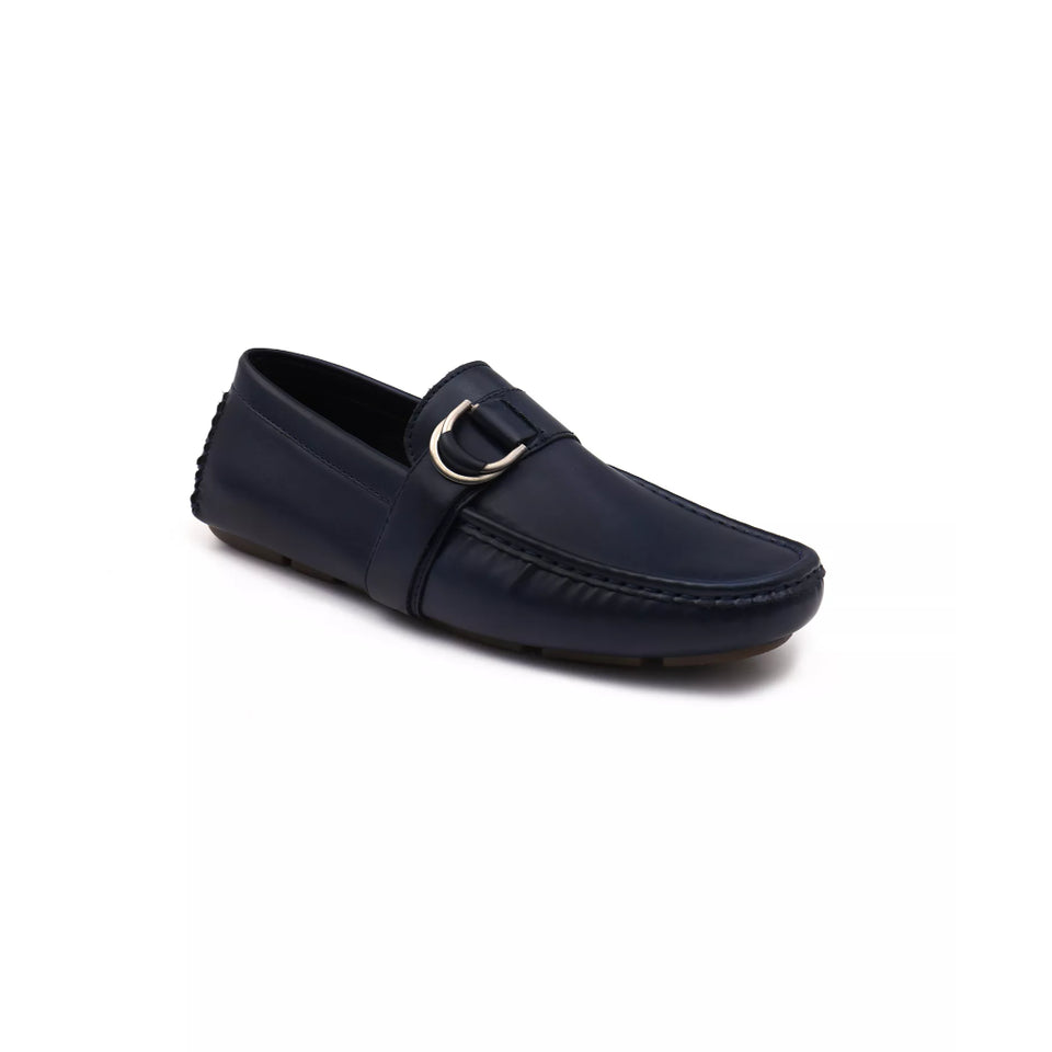 Aston Marc Men's Navy Charter Side Buckle Loafers