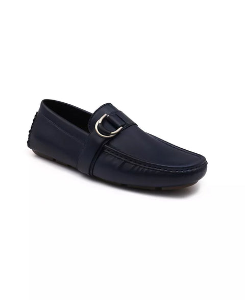 Aston Marc Men's Navy Charter Side Buckle Loafers | Aston Marc In Lebanon