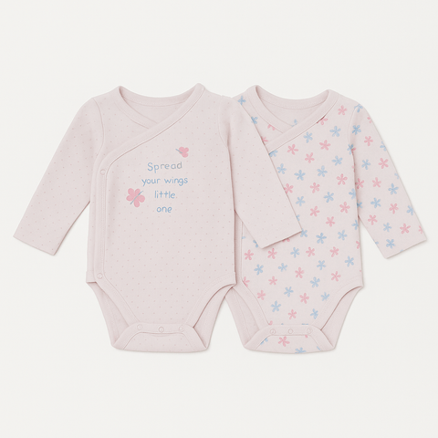 Boboli Baby Girl Pink Bodysuit 2 Pieces | Boboli In Lebanon