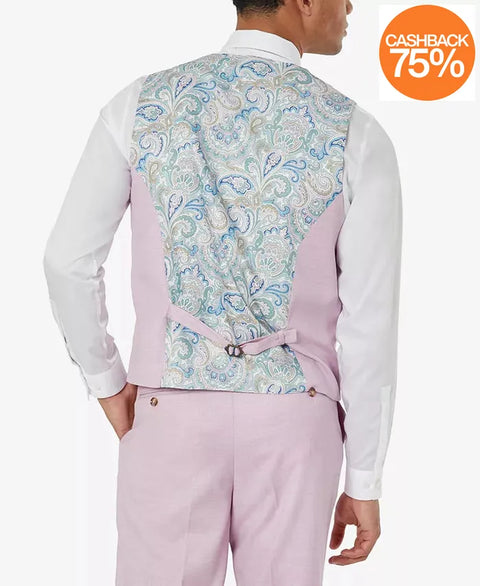 Tayion Collection Men's Pink Classic-Fit Vest abf5357