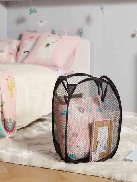 Sinsay Black Mesh Woven Storage Basket | Sinsay In Lebanon