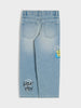 Sinsay Boy's Blue Loose Fit Jeans With A Print On The Leg | Sinsay In Lebanon