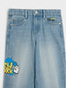 Sinsay Boy's Blue Loose Fit Jeans With A Print On The Leg | Sinsay In Lebanon