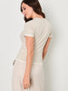 Sinsay Women Beige Ribbed Ringer T-Shirt | Sinsay in Lebanon