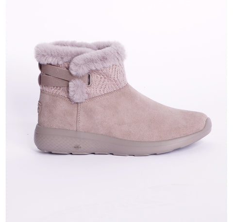 Skechers Women's Dark Taupe On-the-GO City Water Repellent Suede Boots | Skechers In Lebanon