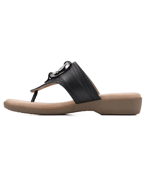 Cliffs by White Mountain Women's Black Benedict Thong Comfort Sandals | Cliffs by White Mountain In Lebanon