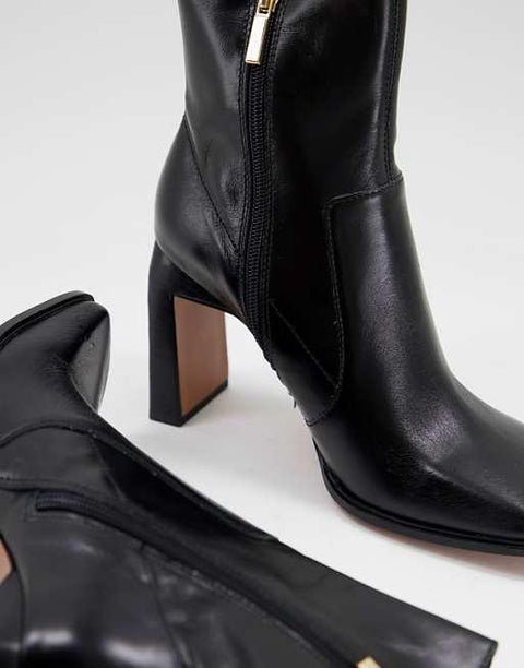 Asos Design Women's Black Heeled Boots ANS849