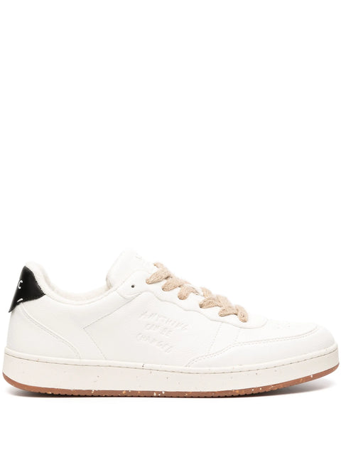 ACBC Unisex White Shacbemb Evergreen Embossed Sneakers | ACBC In Lebanon