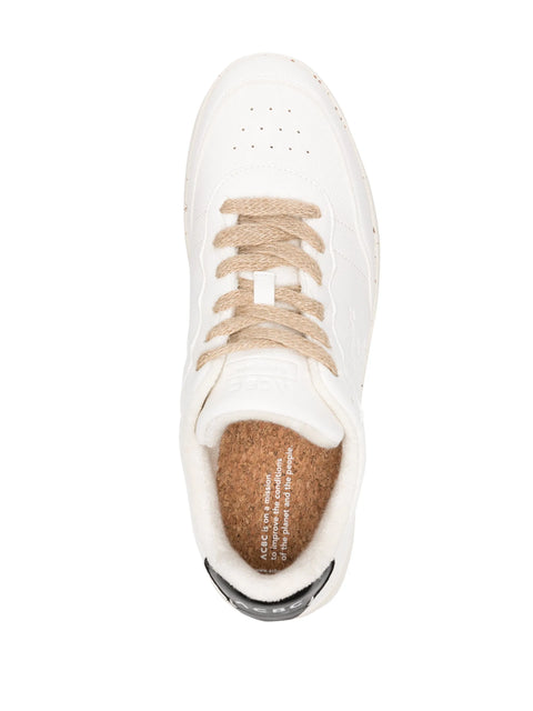 ACBC Unisex White Shacbemb Evergreen Embossed Sneakers | ACBC In Lebanon