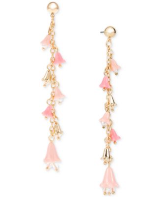 International Concepts Women's Gold Pink Bell Drop Earring|International Concepts in Lebanon