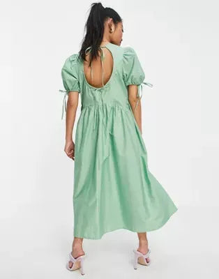 Asos Design Women's Green Dress ANF977