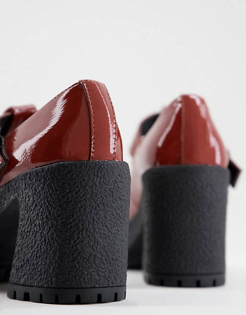 ASOS Design  Women's Rust Patent Heel ANS438 shr