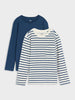 Sinsay Boys’ White & Navy Set of 2 Long Sleeve T-Shirt | Sinsay in Lebanon