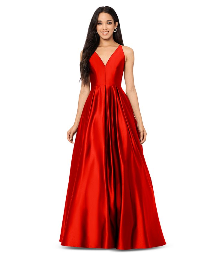 Blondie Nites  Women's  Red Dress ABF143