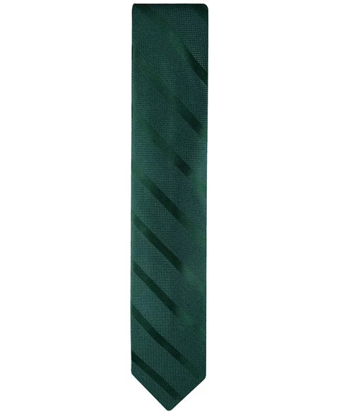 Tommy Hilfiger Men's Hunter Green Solid Textured Stripe Tie | Tommy Hilfiger In Lebanon