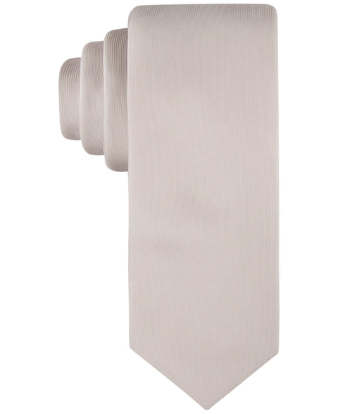 Calvin Klein Mens Unison Solid Tie Natural ONE SIZE ABL116 SHR