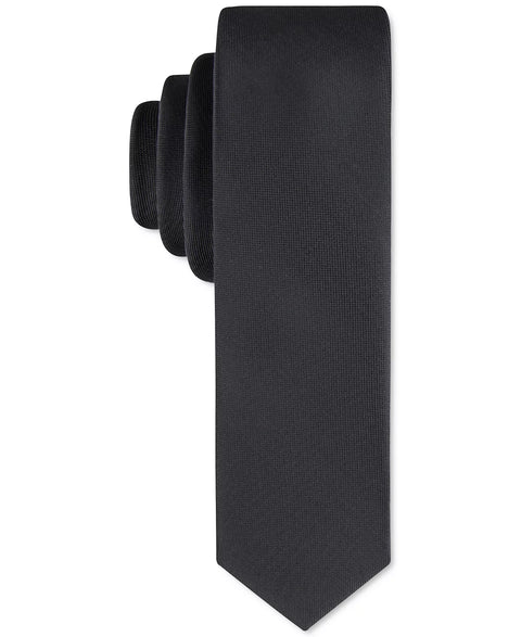 Calvin Klein Men's Black Liquid Luxe Skinny Solid Tie | Calvin Klein In Lebanon