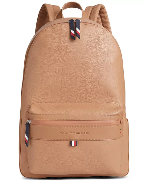 Tommy Hilfiger Men's Camel Pebble Zip-Front Backpack |Tommy Hilfiger In Lebanon