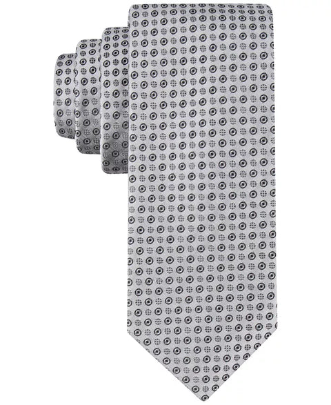 Calvin Klein Men's Gray Mini-Bullseye Tie | Calvin Klein In Lebanon