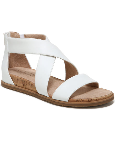 Soul Naturalizer Women's White Crisscross Sandals | Soul Naturalizer in Lebanon