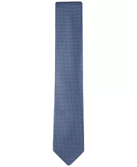 Calvin Klein Men's Navy Indigo Houndstooth Tie | Calvin Klein In Lebanon