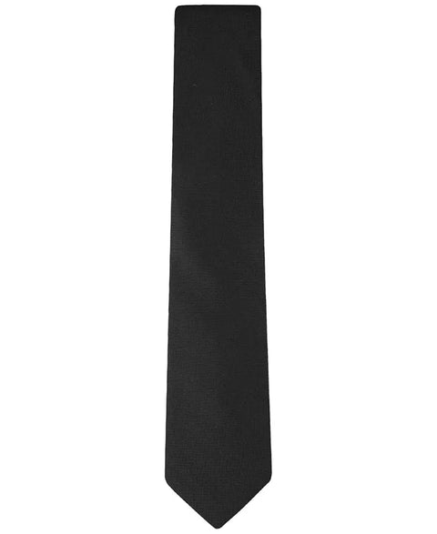 Calvin Klein Men's Black Silver-Spun Solid Tie | Calvin Klein In Lebanon