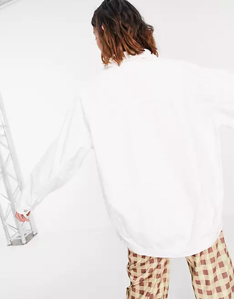 Collusion Women's White Jacket ANF1657