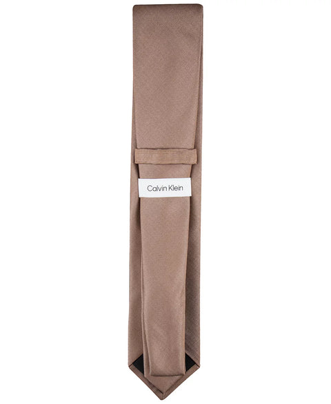 Calvin Klein Men's Taupe Solid Tie | Calvin Klein In Lebanon