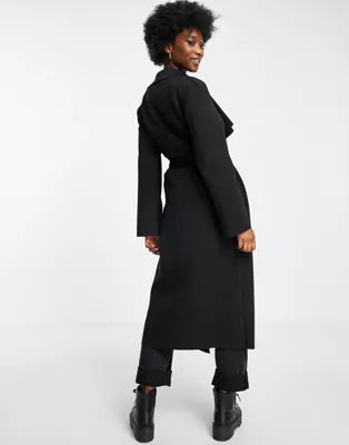 Asos Design Women's Black Coat ANF1723