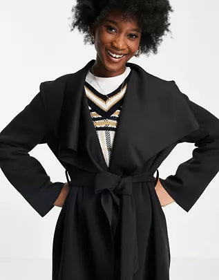 Asos Design Women's Black Coat ANF1723