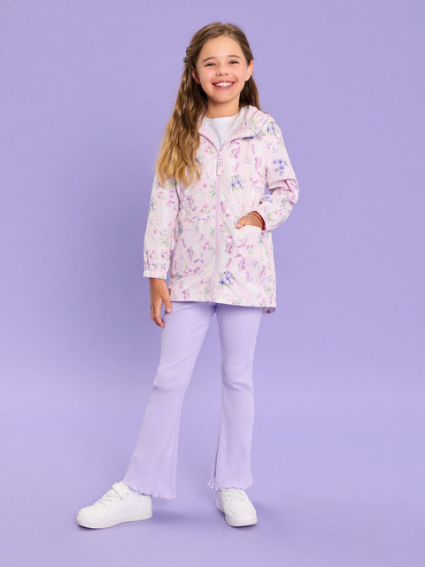 Sinsay Baby Girl's Pink Floral Print Jacket Gathered At The Waist | Sinsay In Lebanon