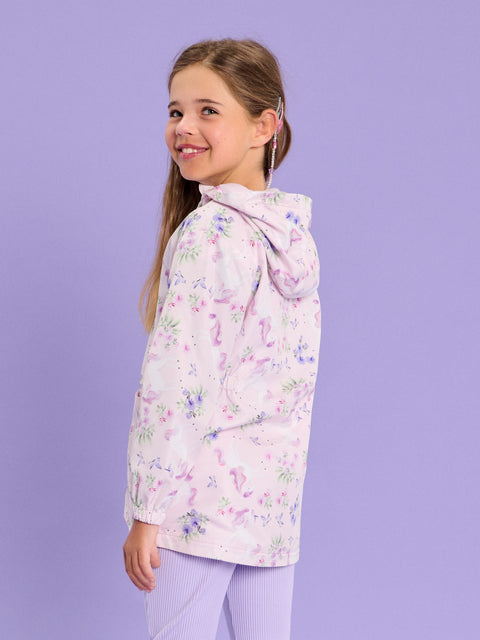 Sinsay Baby Girl's Pink Floral Print Jacket Gathered At The Waist | Sinsay In Lebanon