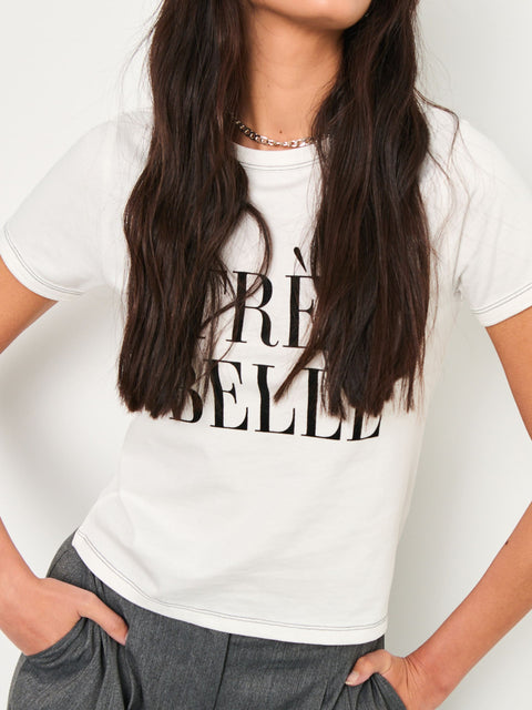 Sinsay Women's White In Basic With Print T-shirt | Sinsay in Lebanon